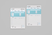 Clean Minimal Order Form Template, a Print Template by afsar.hossain (Thumbnail 3 of 3)
