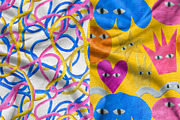 hand made plasticine clay shapes, a Texture Illustration by okchizh (Thumbnail 9 of 9)