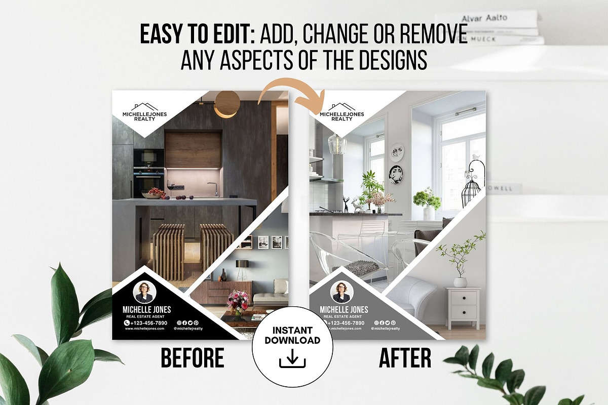 Real Estate Introduction Flyer Canva, a Flyer Template by CreativeVinesStore (Photo 5 of 6)