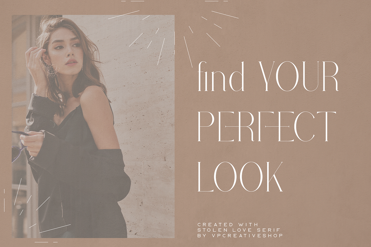 Stolen Love - Elegant serif typeface, a Serif Font by VP Fonts (Photo 29 of 34)