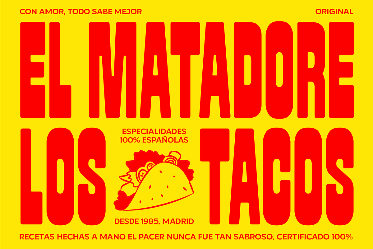 FBS Nacho Typeface, a Sans Serif Font by Febspace Studio (Photo 11 of 20)