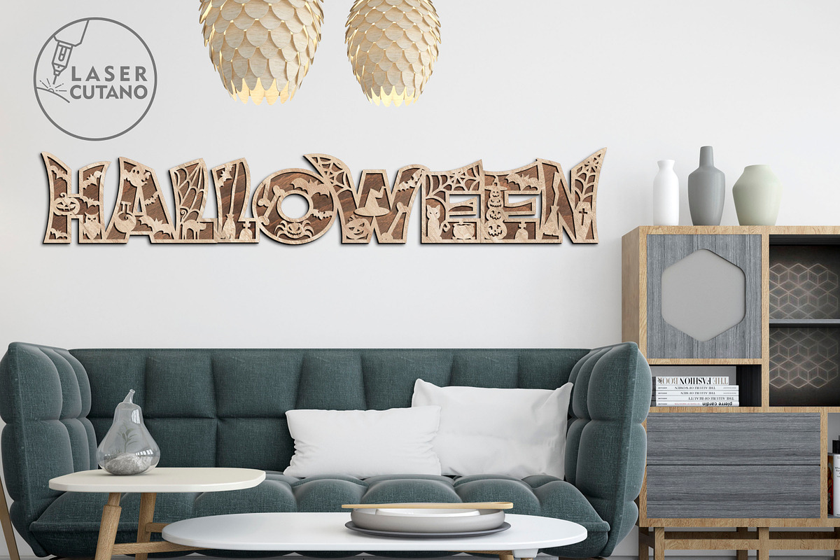 HALLOWEEN Wall art Decoration Files, a Design Template by LaserCutano (Photo 9 of 9)