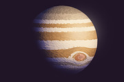 Polygonal style Solar System, an Object Graphic by Toocha design (Thumbnail 5 of 5)