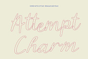 CS Belrise Dashed, a Script Font by Craft Supply Co. (Thumbnail 3 of 8)