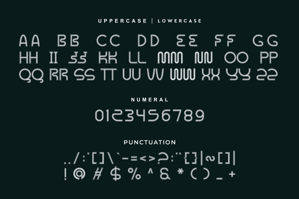 Neon Yiwe - Light Party Font, a Sans Serif Font by Iqsiart Studio (Photo 7 of 8)