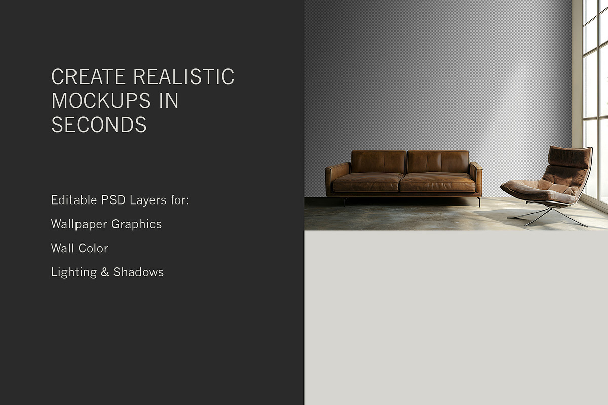 Urban Living | Wallpaper Mockup No 1, a Household Mockup by Blixa 6 Studios (Photo 3 of 7)