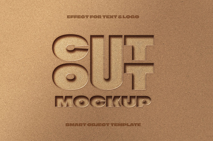 Cutout Effect For Text And Logo