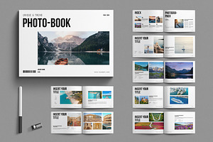Photography Book Layout Template, a Brochure Template by E-Type