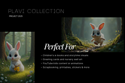 PLUVI – Cute White Bunny Clipart p25, an Illustration by vikes.art (Thumbnail 4 of 6)