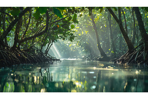 Serene mangrove river scene with, a Nature Photo by Igor Tichonow