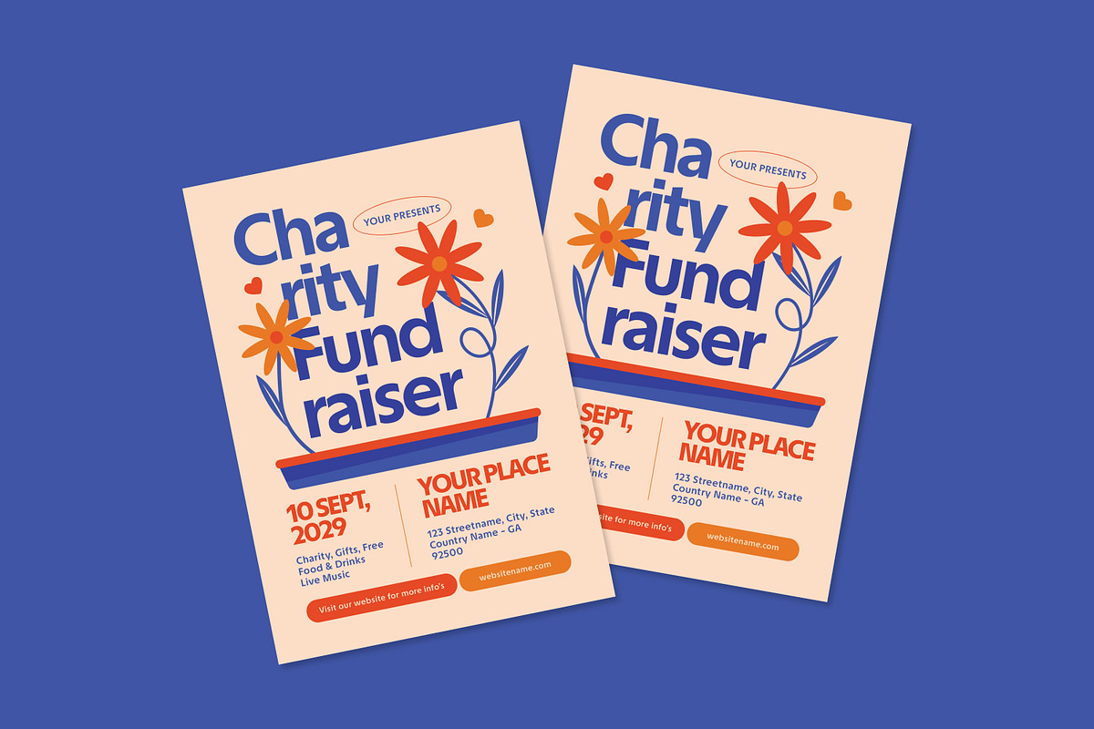 Charity Fundraiser - Flyer, a Brochure Template by Izdihaar_Studio (Photo 2 of 3)
