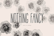 Nothing Fancy Font, a Sans Serif Font by Jusebox (Thumbnail 1 of 8)