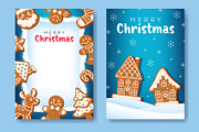 Cartoon Christmas Cards Set, a Graphic by Barsuk's Shop (Thumbnail 2 of 2)
