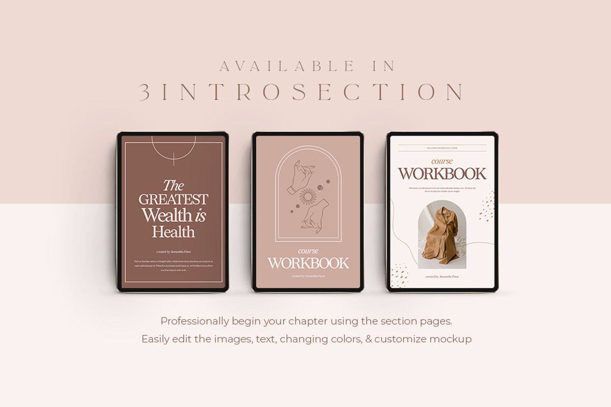 Wellness Workbook Creator | CANVA PS, a Magazine Template by Eviory (Photo 5 of 45)
