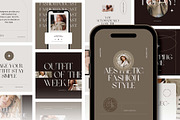 Fashion Creator Canva Instagram Post, a Social Media Template by Angkalimabelas (Thumbnail 1 of 5)