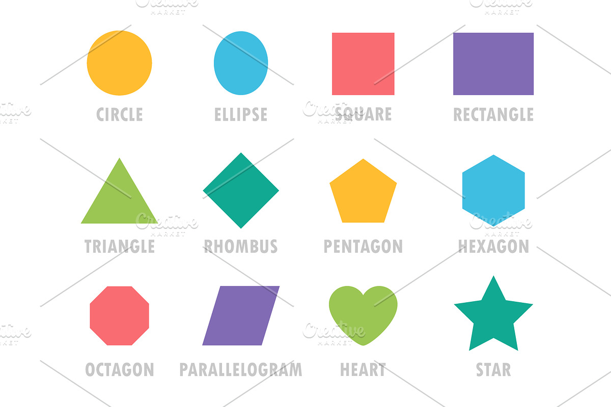 Colorful vector set of basic, an Object Illustration by GraphiShop