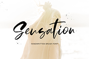 Sensation, a Script Font by Larin Type Co. (Thumbnail 1 of 10)