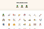 Construction colour icon, a Solid Icon by Ragul Creates (Thumbnail 3 of 3)