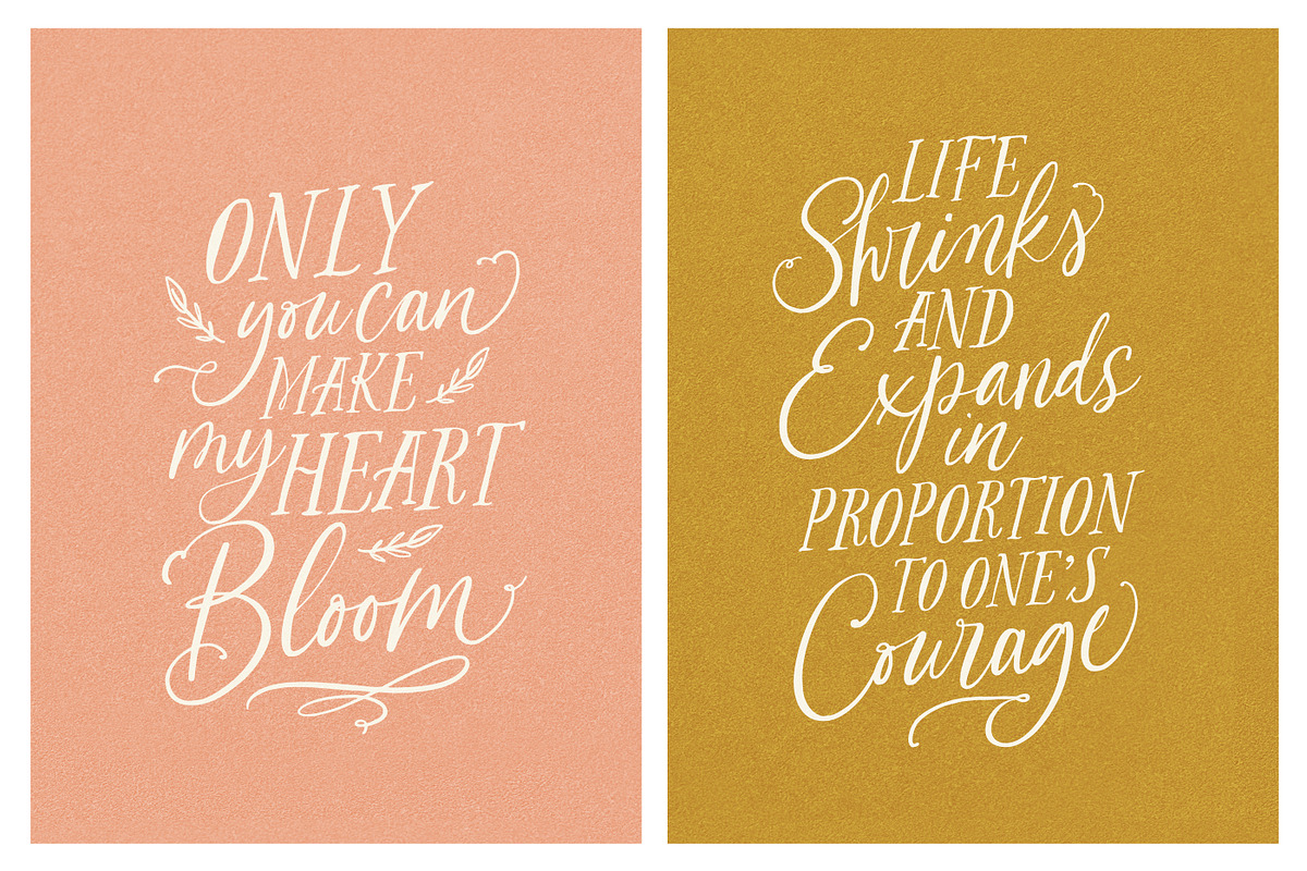 The Blooming Lovely Font Duo, a Script Font by Nicky Laatz (Photo 4 of 28)