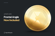Coin Mockup PSD, a Mockup by SignalSupply (Thumbnail 5 of 5)