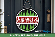 Merry Christmas Door Hanger LaserCut, a Decorative Illustration by OTVEY DESIGN (Thumbnail 5 of 13)