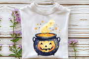 Watercolor Halloween Cauldron Clipar, an Illustration by Rose Art (Thumbnail 5 of 7)
