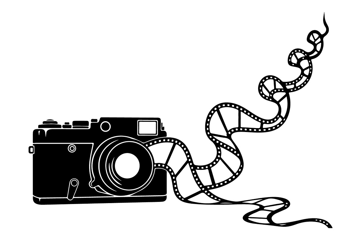 Vintage Camera Film Silhouette, an Object Illustration by yasushie (Photo 19 of 31)