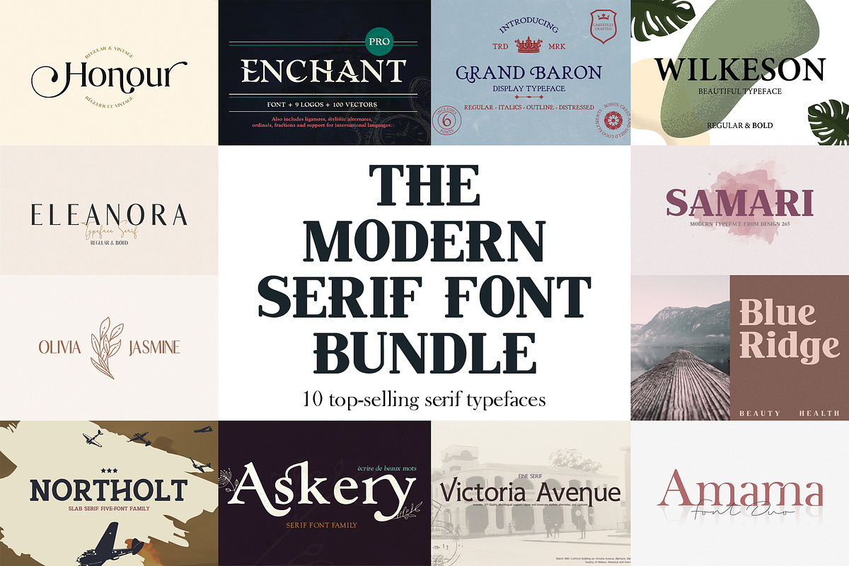The Modern Serif Font Bundle, a Serif Font by Design 265 (Photo 1 of 33)