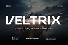 Veltric - Futuristic Display Font