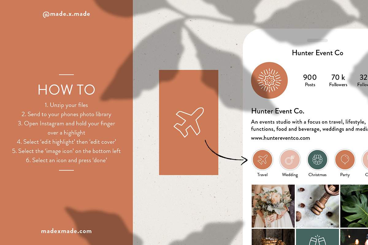 Popular Instagram Highlight Covers, a Social Media Template by Made by Made (Photo 6 of 7)