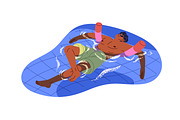 People in swimming pool set, banners, a Sport Illustration by PaperTrident (Thumbnail 3 of 11)