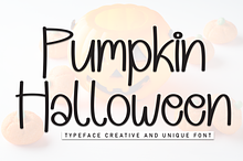 Pumpkin Halloween | Script Font