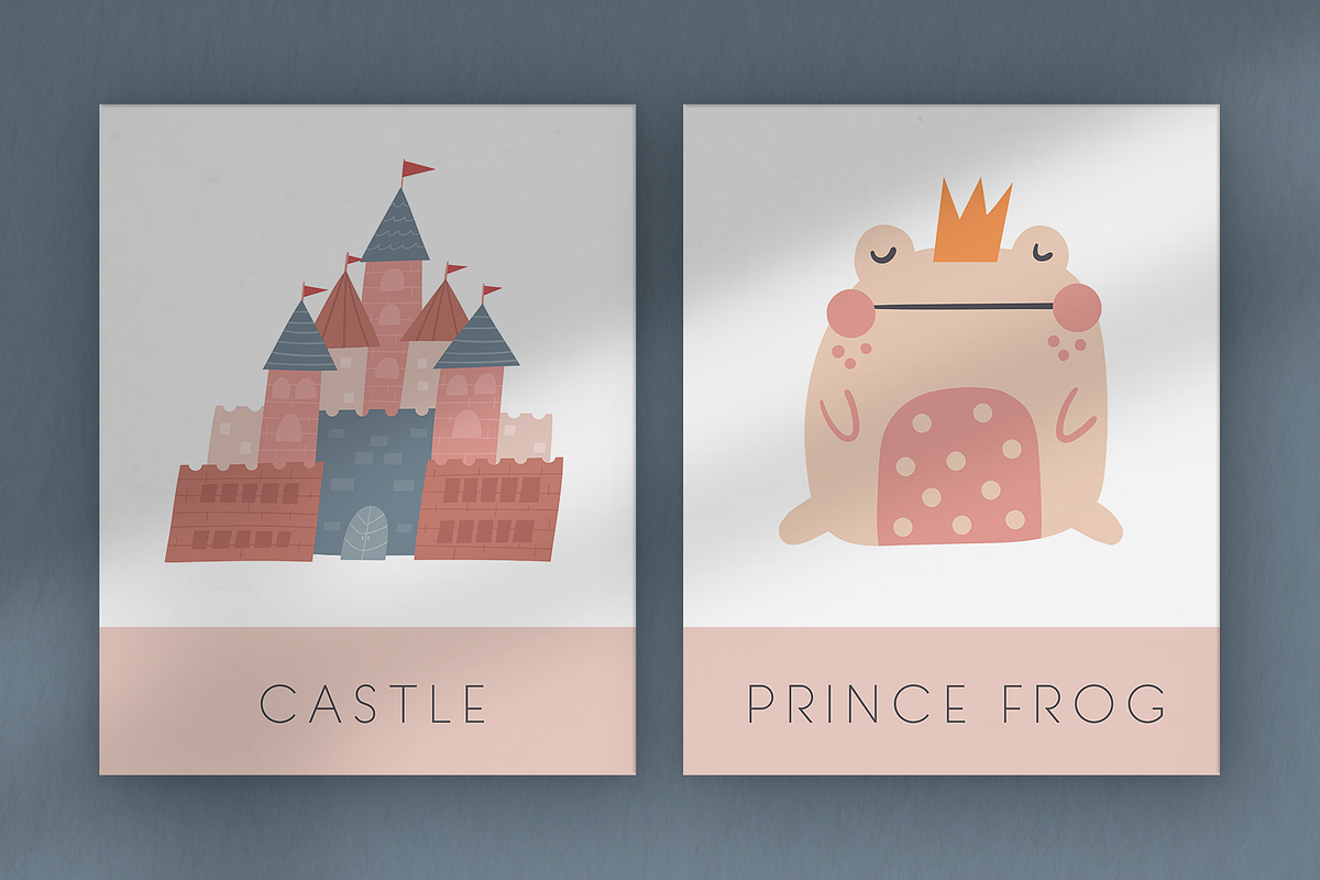 Fairy Tale Flashcards, Mazes, Games, a Card Template by Veresk (Photo 4 of 11)