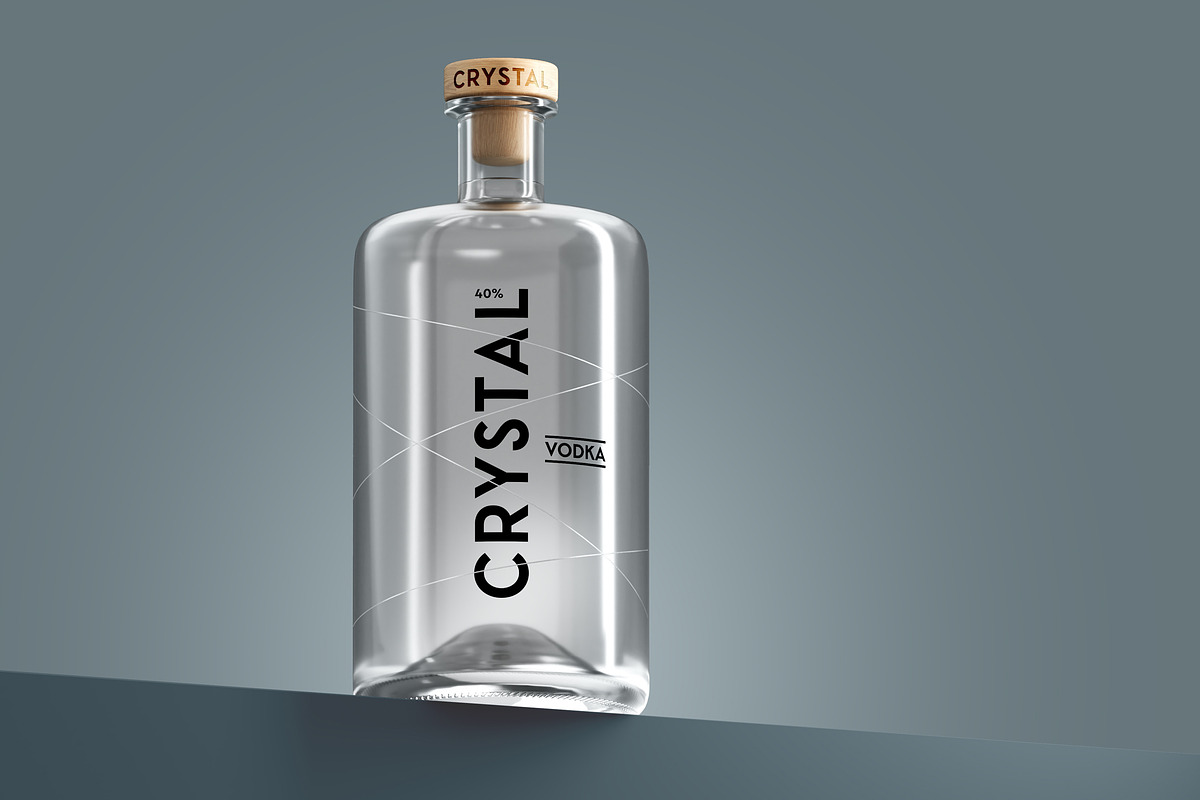 Liquor Bottle Mockup, a Product Mockup by Dopestype (Photo 3 of 4)