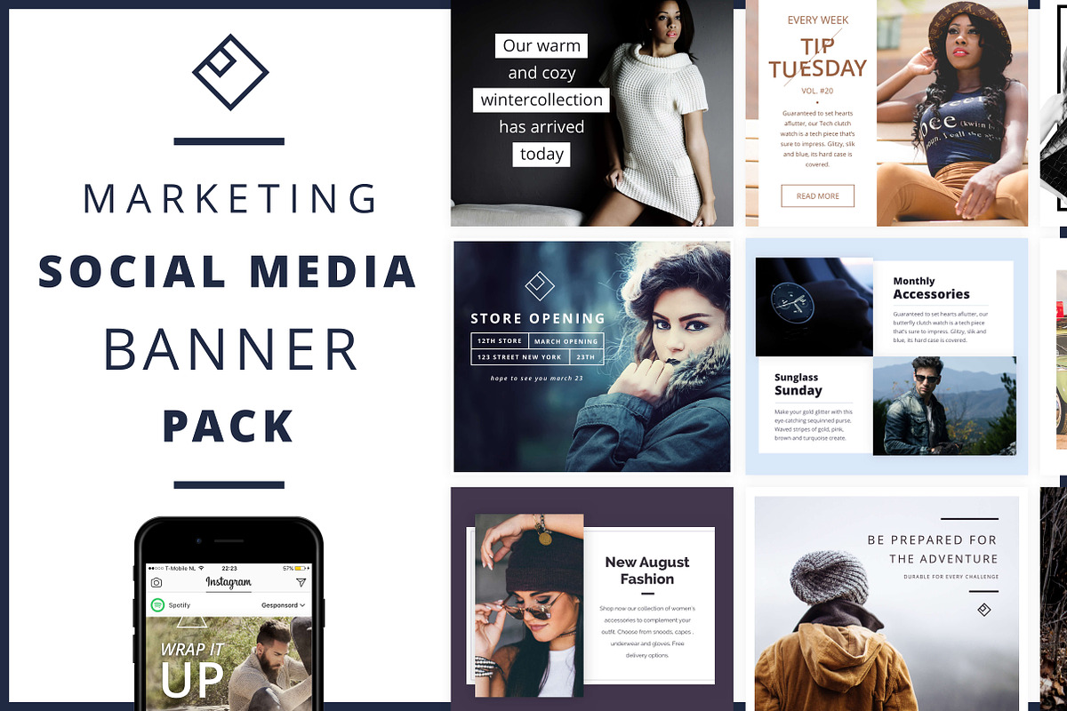 SOCIAL MEDIA Banner Pack, a Social Media Template by RobertvanHaaren (Photo 1 of 4)