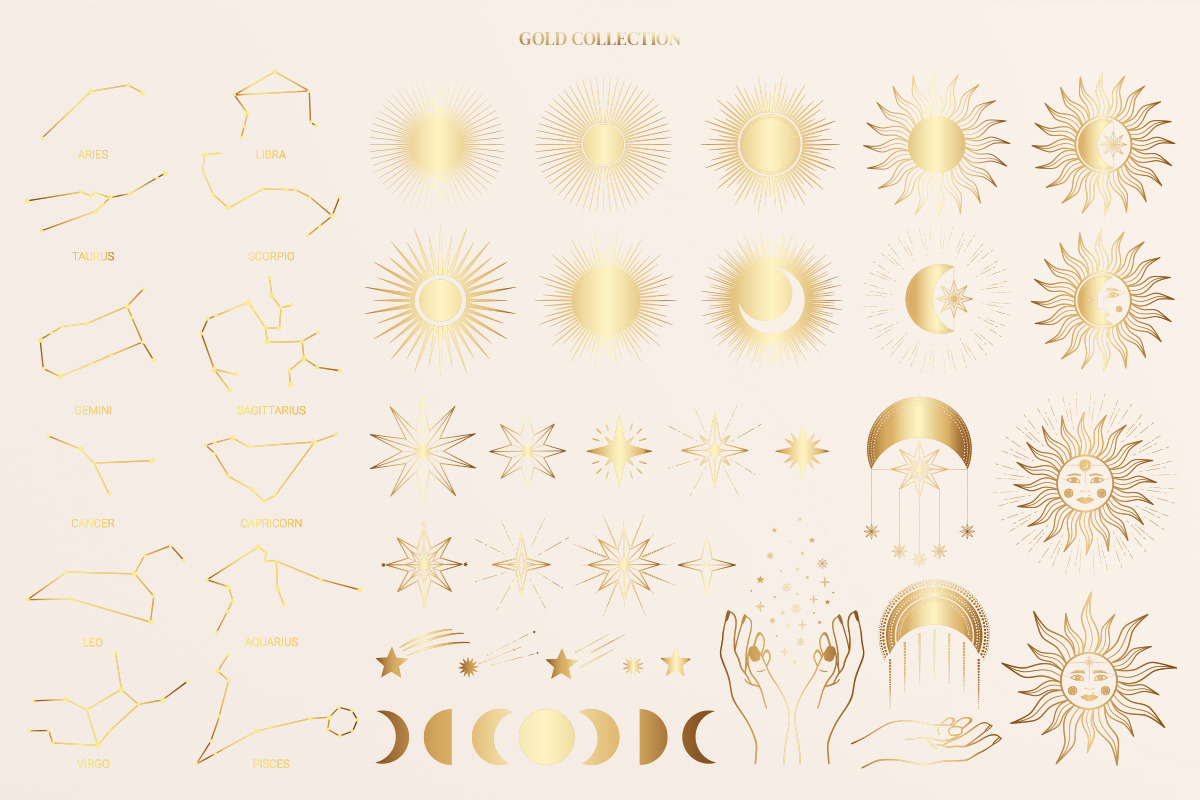 Magic Celestial Bundle Flower Woman, a Decorative Illustration by Diana Kovach (Photo 4 of 26)