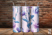 Purple Carnation Flower Patterns, a Pattern Graphic by Creative Store (Thumbnail 3 of 5)