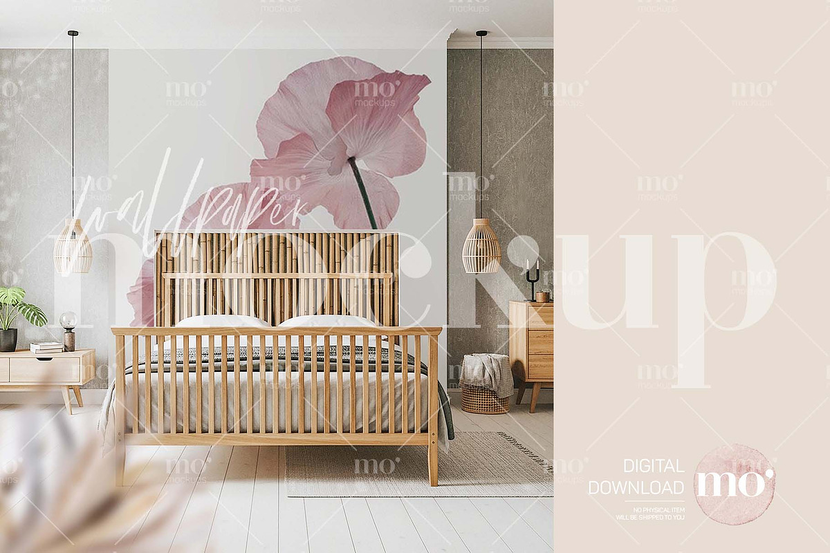 Bedroom Wallpaper Mockup, a Product Mockup by MoMockups (Photo 6 of 7)