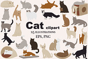 Abstract Cat clipart, an Animal Illustration by ApetekMarket (Thumbnail 1 of 7)