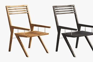 Bivalvia Wooden Chair By Jan Bari