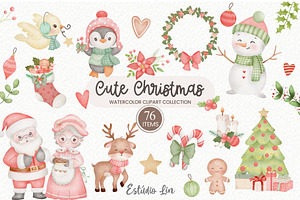 Cute Christmas Watercolor