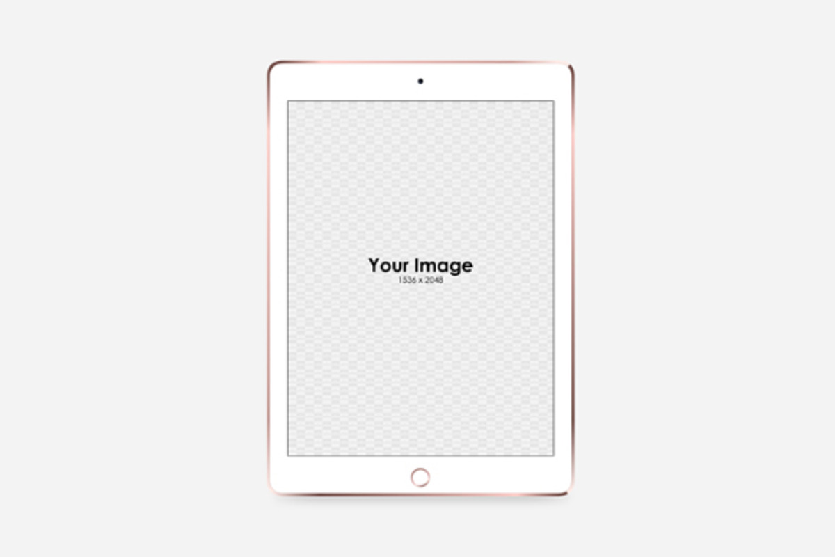 iPad Isometric & Simple Mockups Set, an iPad Mockup by tamiq (Photo 3 of 7)