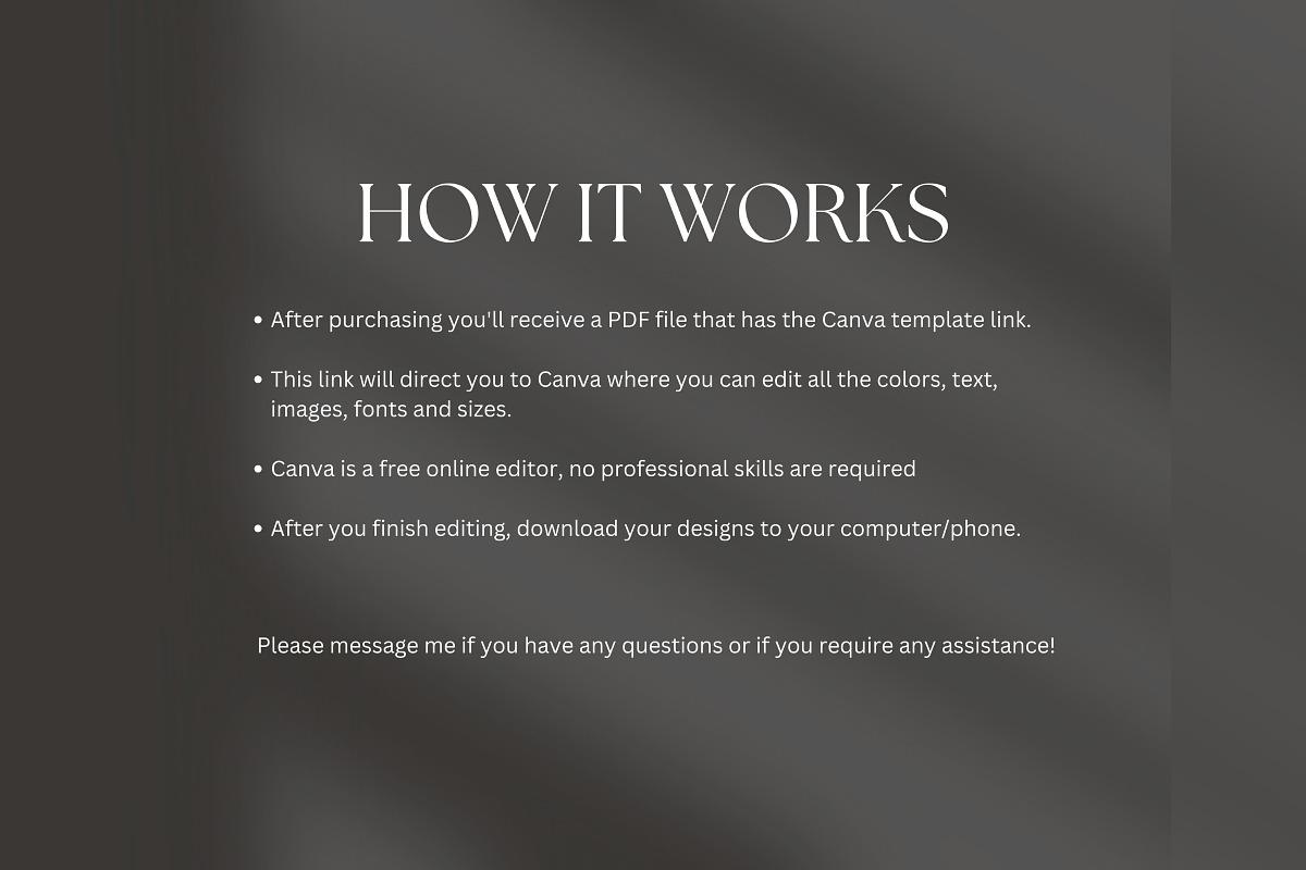 Black Minimalist Rate Card, a Design Template by Business Chic (Photo 2 of 3)