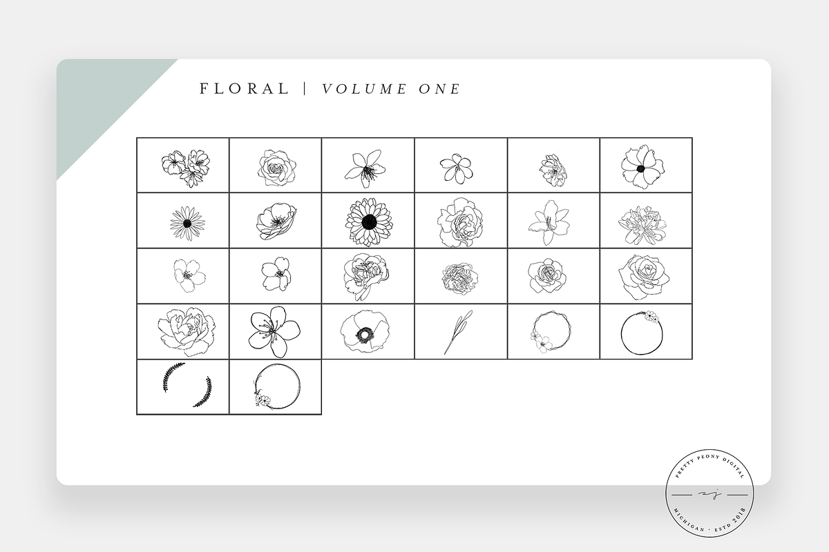 20+ Floral Stamp Procreate Brushes, a Brush Add-On by SorrDesign (Photo 2 of 5)