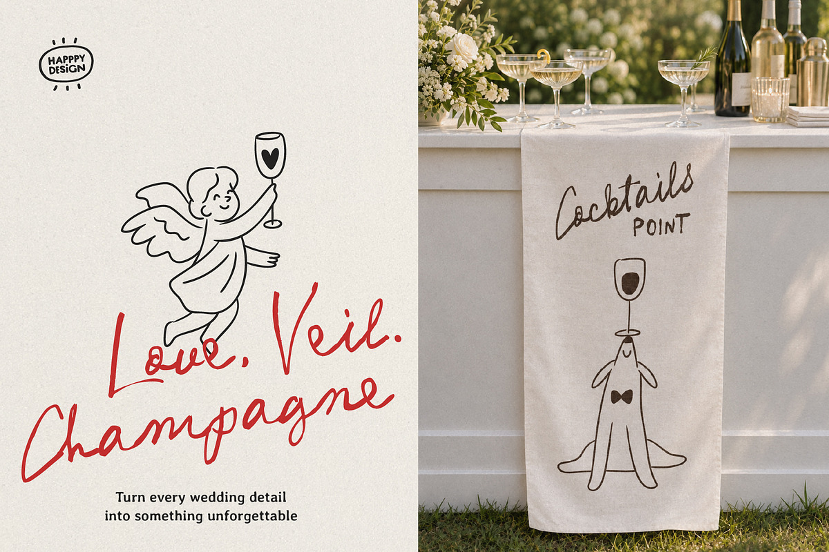 Love Wedding Doodles, a Person Illustration by happpydesign (Photo 8 of 12)