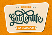 Goldenlife - Vintage Display, a Serif Font by PutraCetol Studio (Thumbnail 1 of 10)