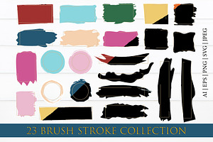 Abstract Spots, Brush Stroke
