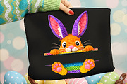 Faux Yarn Bunny Easter Bunny PNG, an Illustration by Dream Creation (Thumbnail 2 of 6)