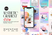 Instagram Aesthetic Gradient CANVA, a Social Media Template by Analogi Studio (Thumbnail 1 of 36)
