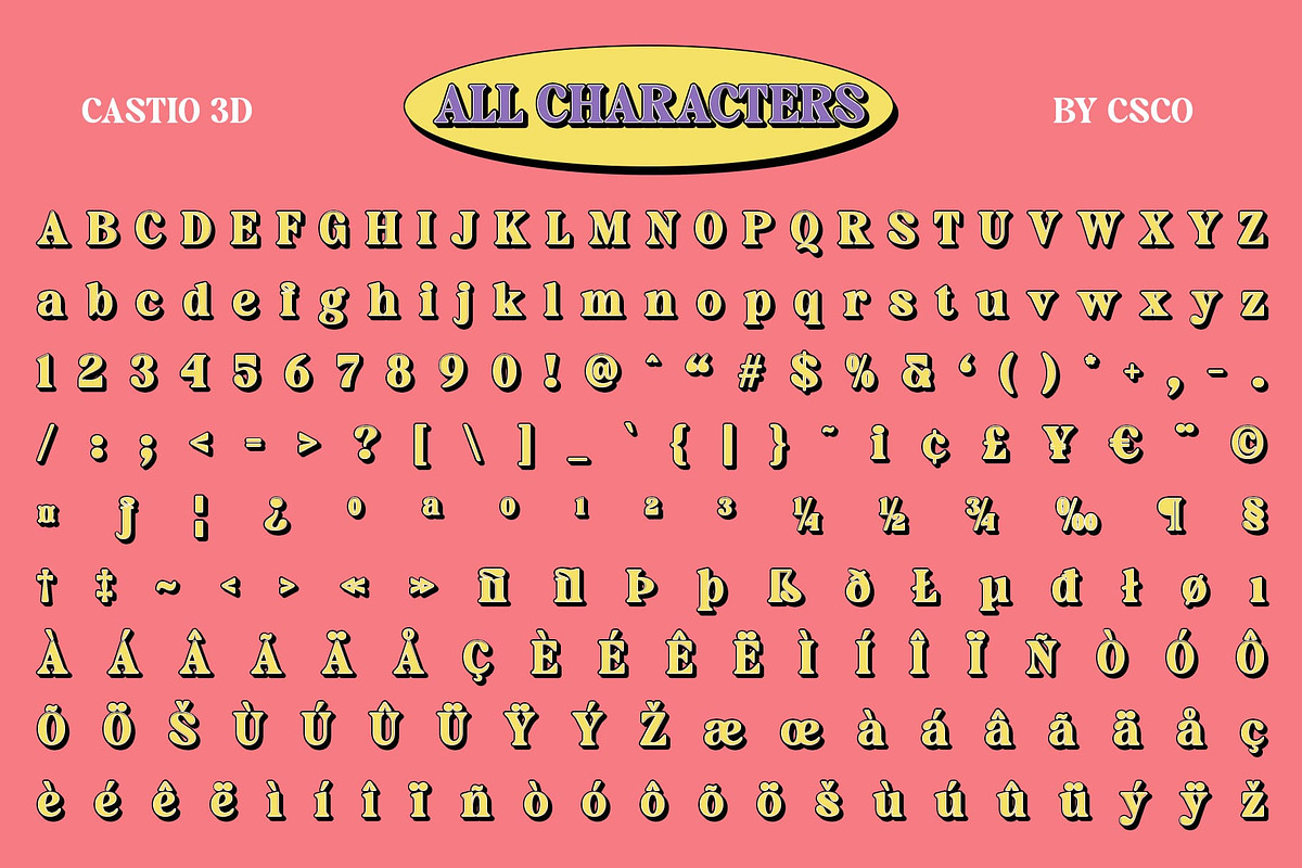 Castio 3D, a Serif Font by Craft Supply Co. (Photo 8 of 8)